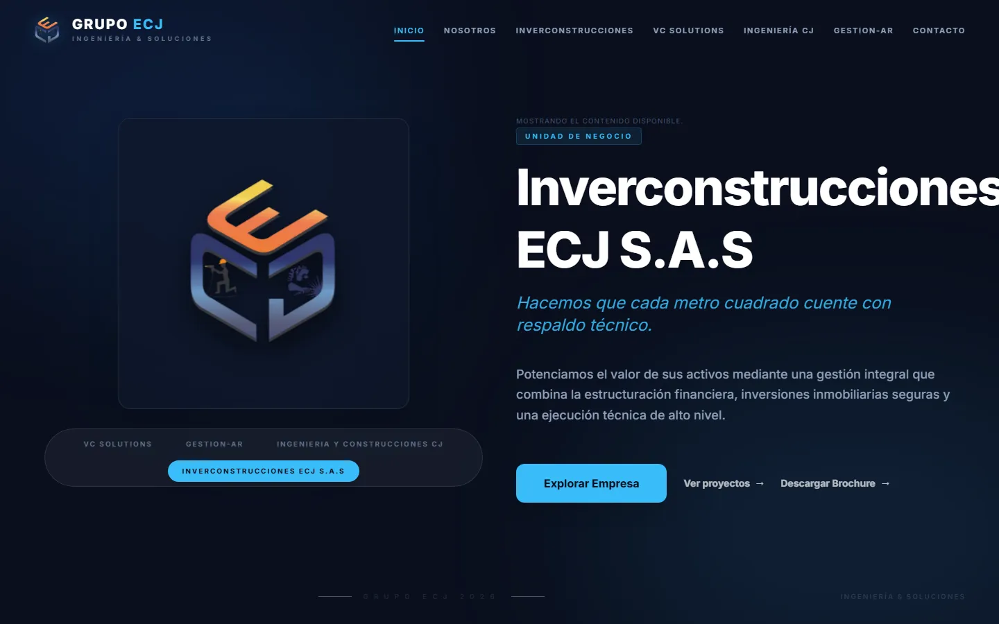 Screenshot of Grupo ECJ